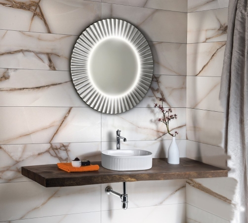 Sapho PRIDE 90 cm tükör LED világítással, ezüst PD952