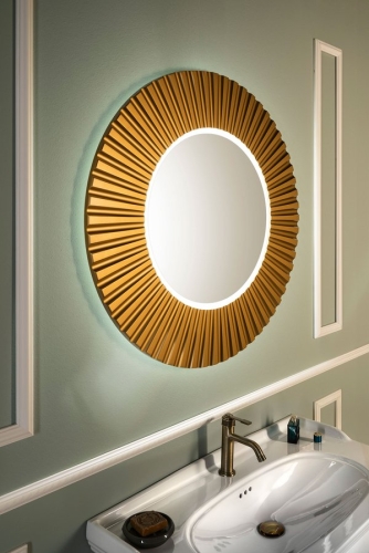 Sapho PRIDE 90 cm tükör LED világítással, bronz PD954