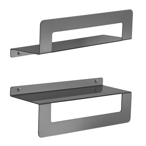 Sapho CLEO 30 cm polc/törölközőtartó, gun metal 2019813