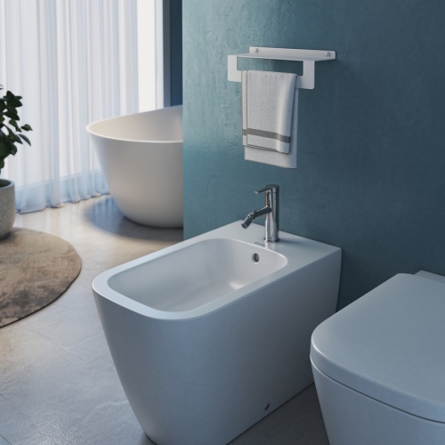 Sapho CLEO 50 cm polc/törölközőtartó, fényes inox 2019135