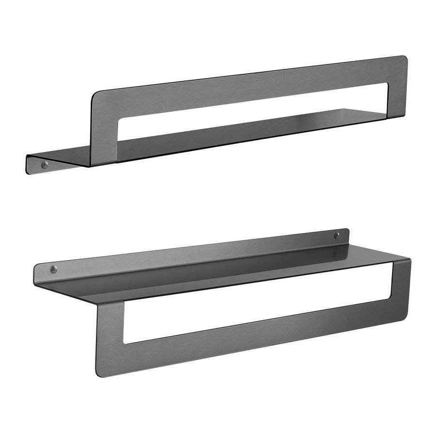 Sapho CLEO 50 cm polc/törölközőtartó, gun metal 2019815