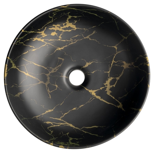 Sapho RONDANE 41 cm pultra ültethető mosdó, márvány AR435PT