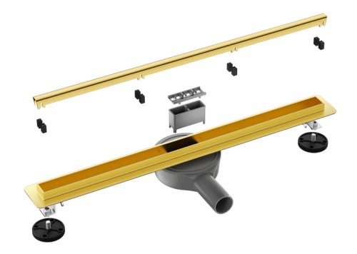 Balneo Slim & Low ProLine Gold 80 cm zuhanyfolyóka, fényes arany A0401080201-3