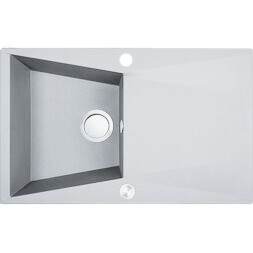 Laveo GRENADA csepptálcás gránit mosogató fehér SRG_611T