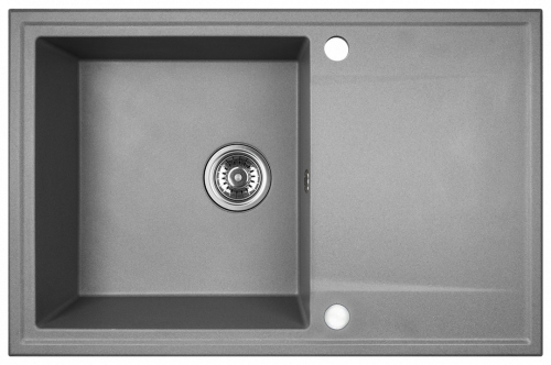 LAVEO HUNTER egymedence csepptálcás gránit mosogató, szürke SRU_511T