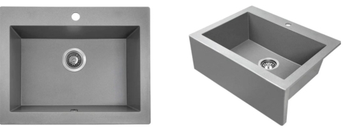 Laveo KOMODO gránit mosogató, szürke SRK_510A