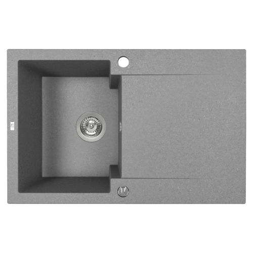 Laveo PICO 45S egymedence csepptálcás gránit mosogató szürke SRH_511Y