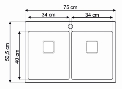 AS 390S prémium inox mosogató szifonnal AS-390S