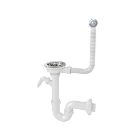 LAVEO helytakarékos szifon egymedencés mosogatóhoz OKS_223T