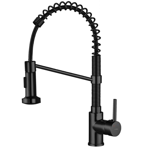 LAVEO LOCO rugós zuhanyváltós mosogató csaptelep, matt fekete BQC_76SD