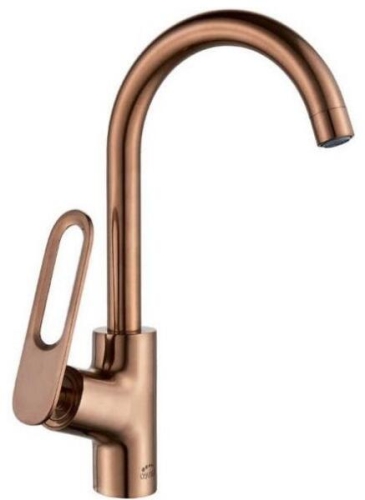 Laveo TIERRA álló mosogató csaptelep, vörösréz BAJ_868D