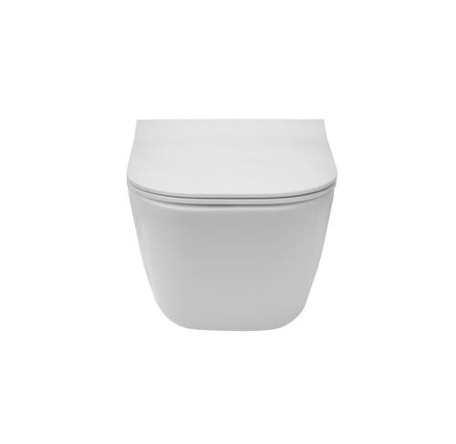 Roca The Gap Square compact perem nélküli fali wc Slim lassú záródású ülőkével, fehér A34H473000