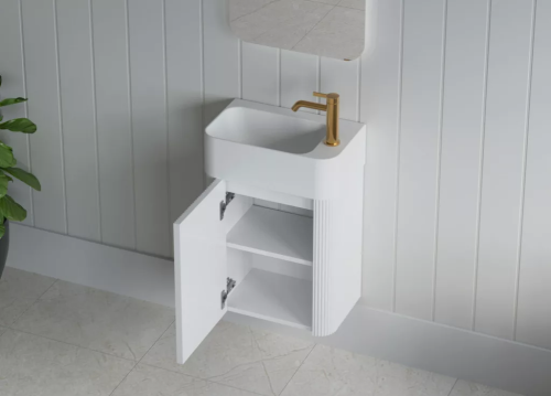AREZZO design SORELLA 45 cm-es alsószekrény 1 ajtó, matt fehér AR-813028MW