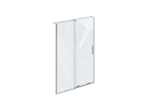 Ravak Roll 140 cm zuhanyajtó Transparent üveggel, krómhatású X08VM0C00Z1
