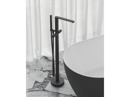 Ravak  Chrome II szabadon álló kádtöltő csaptelep, fekete X070468