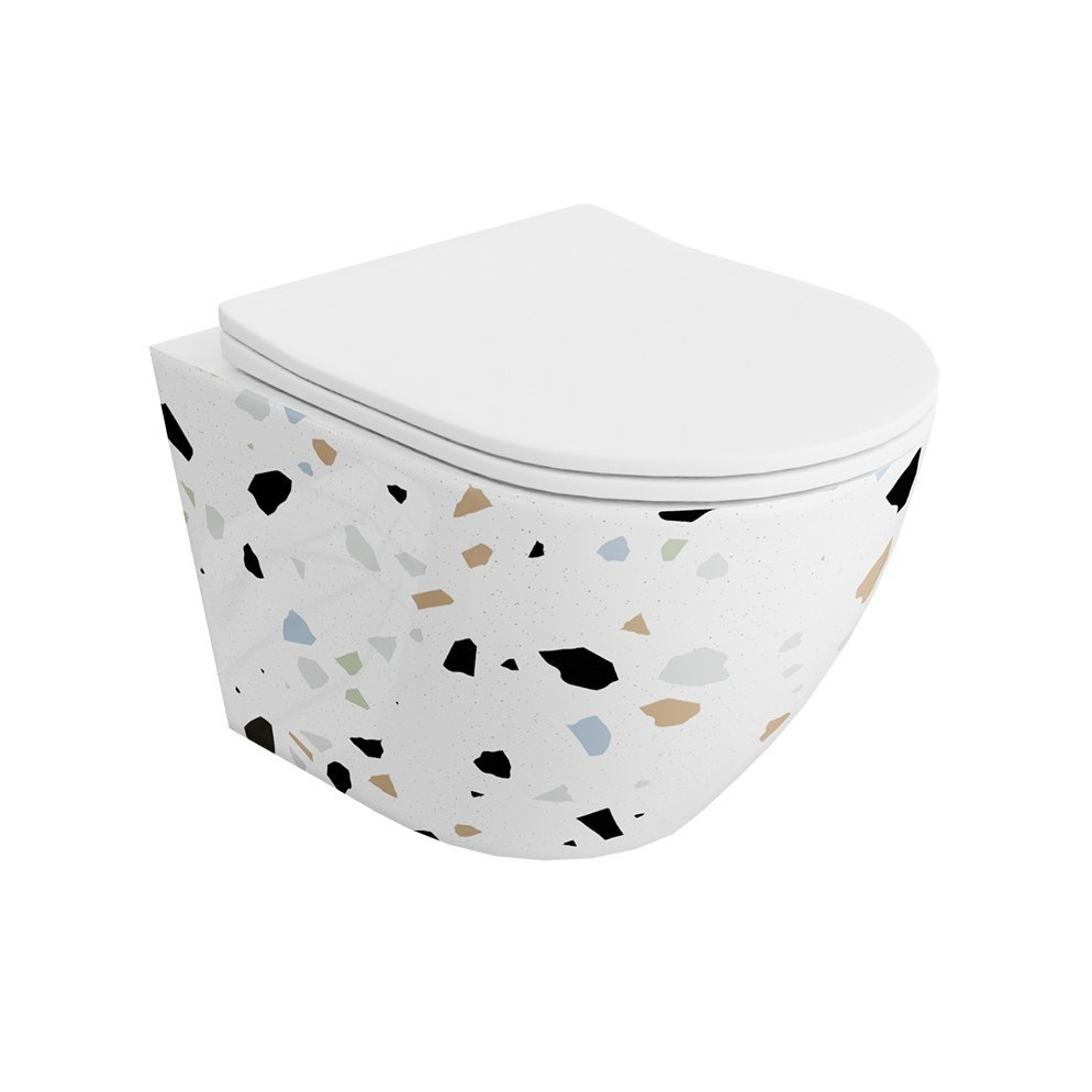 Lavita SOFI SLIM STONE 3.0 fali wc csésze Soft Close ülőkével 5900378314776