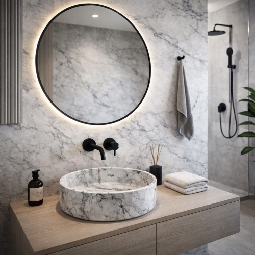 Inspiro Design Dallas Circular Gris WM-1002 pultra ültethető 36 cm, szürkés