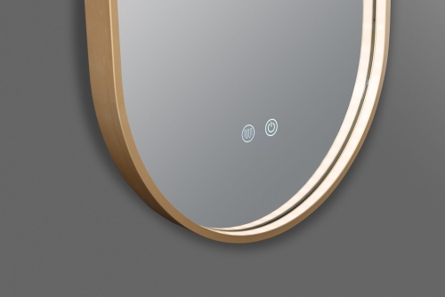 Inspiro Design Gemma Smart Gold 40x90 cm fürdőszobai tükör LED keretvilágítással TGEG-40x90