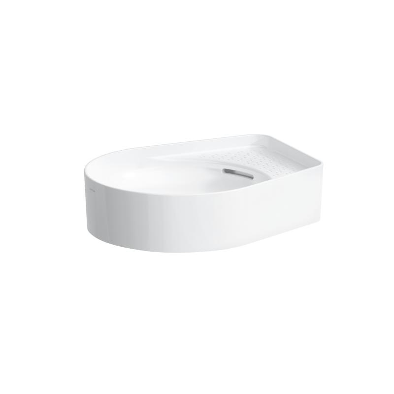 Laufen Val SaphirKeramik mosdótál 50x40 cm, csaplyuk nélkül, fehér H8122810001091