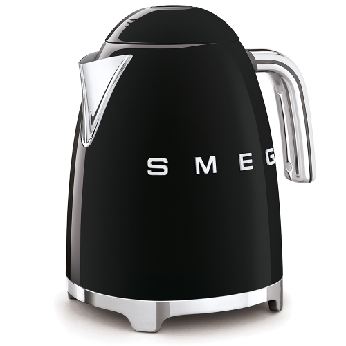 SMEG retro vízforraló és kenyérpirító szett, fekete TSF01BLEU/KLF03BLEU