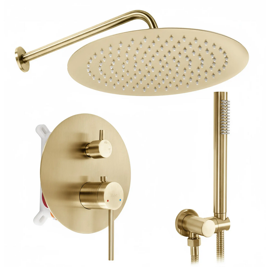 Rea Foss Clif Brush Gold + box galsík alatti zuhanyrendszer szálcsiszolt aranyREA-P5647