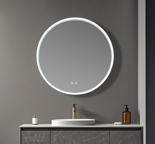 Inspiro Design Luce Smart 70 cm fürdőszobai tükör LED-világítással TLU-70x70 (KT-02282)