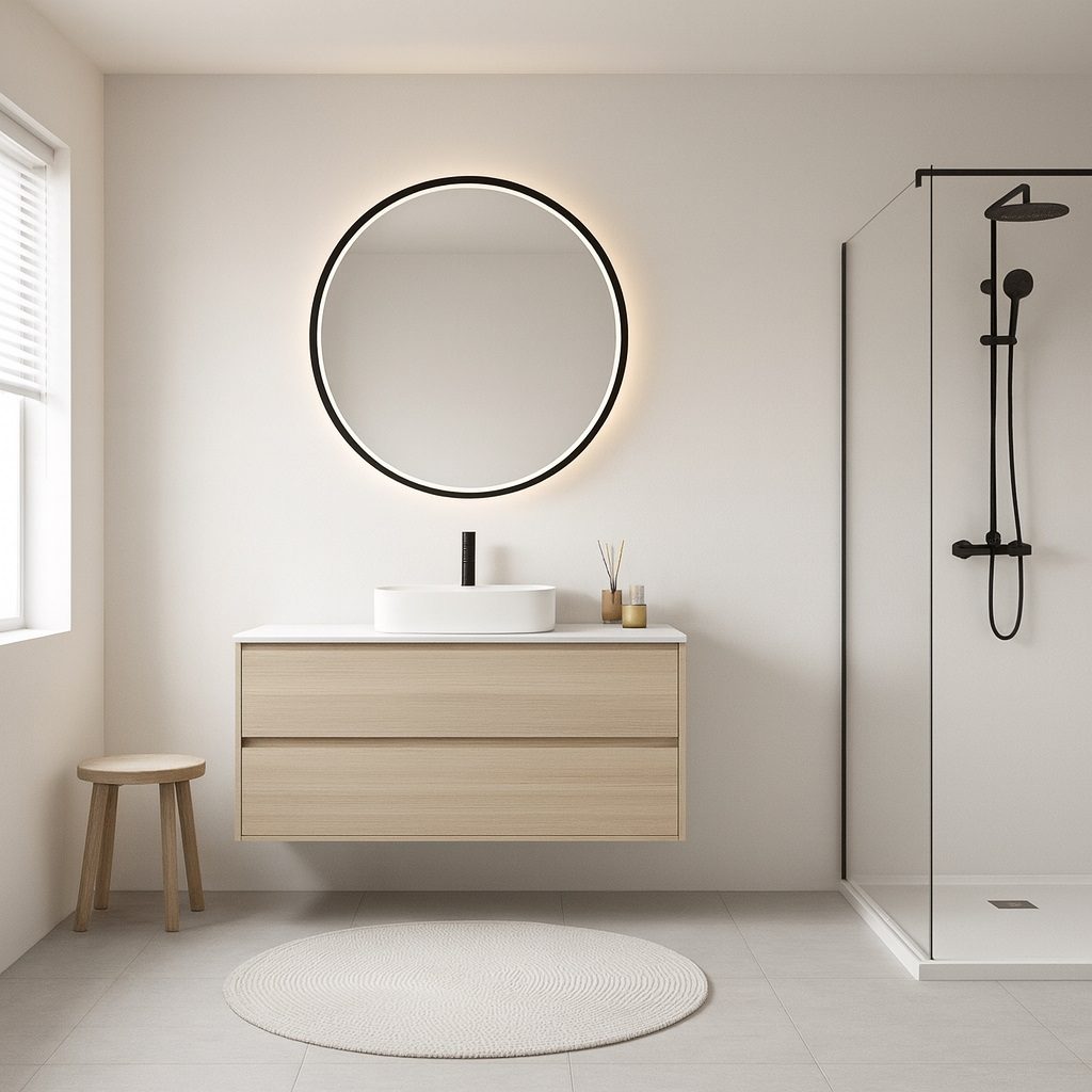 Inspiro Design Sole Smart 70 cm fürdőszobai tükör LED világítással TSO-70x70