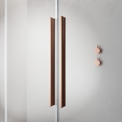 Radaway Furo SL Brushed Copper 120 cm jobbos Walk-in zuhanyfal, szálcsiszolt réz 10306638-93-01R, 10110594-01-01