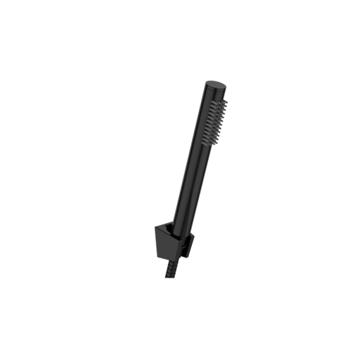 Invena ALONIA kádtöltő csaptelep zuhanyszettel, fényes fekete BW-70-004-V