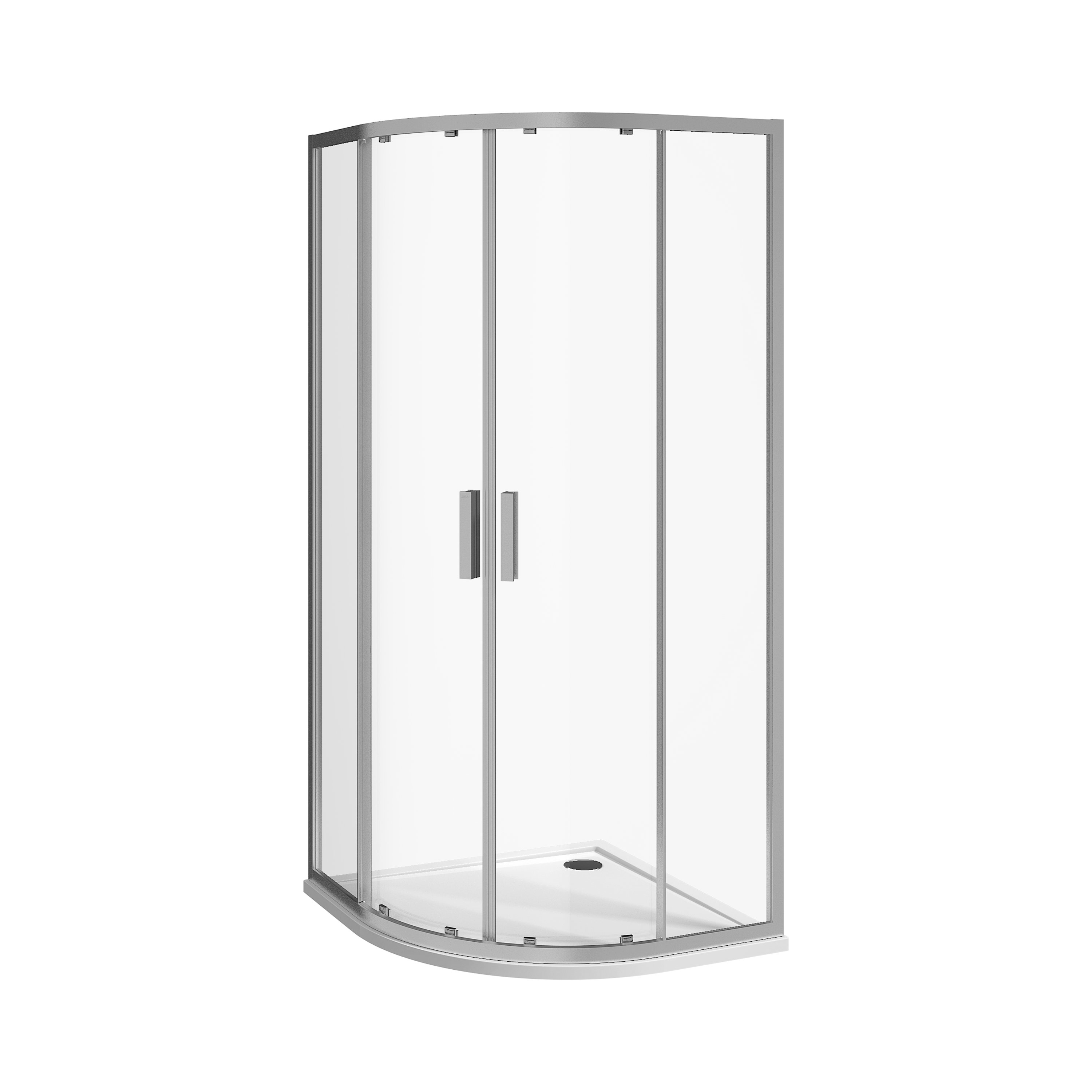 Jika Nion negyedköríves zuhanykabin 80x80 cm, króm, artic üveg H2532N10026661