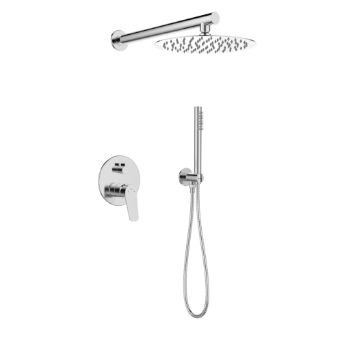 Invena ALONIA falsík alatti zuhanyszett, króm BS-70-001-V