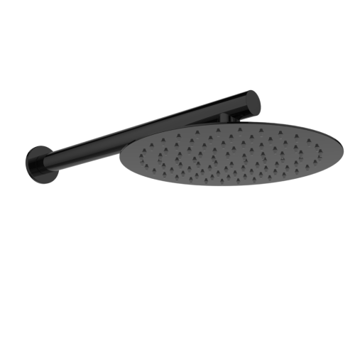 Invena ALONIA falsík alatti zuhanyszett, fényes fekete BS-70-004-V