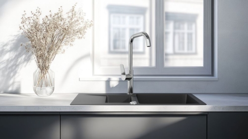 Invena ALONIA mosogató csaptelep, króm BZ-70-001-V