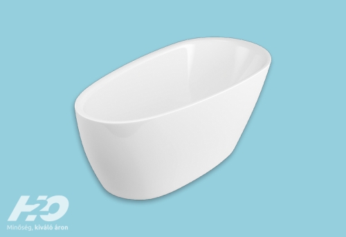 H2O ELENA 160x75 cm térben álló kád, fehér 12640