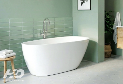 H2O ELENA 160x75 cm térben álló kád, fehér 12640