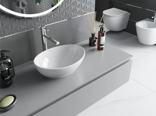 Mexen Elza pultra ültethető mosdó 40x33 cm, fehér 21014000