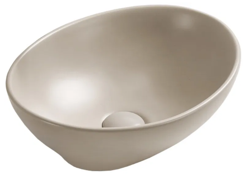 Mexen Elza pultra ültethető mosdó 40x33 cm, matt bézs 21014066