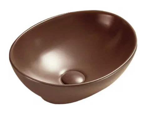 Mexen Elza pultra ültethető mosdó 40x33 cm, matt barna 21014068