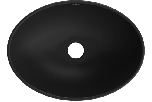 Mexen Elza pultra ültethető mosdó 40x33 cm, ezüst/fekete 21014023