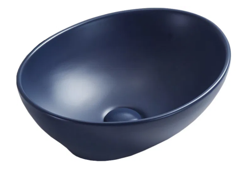 Mexen Elza pultra ültethető mosdó 40x33 cm, matt kék 21014042