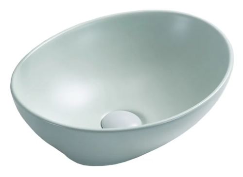 Mexen Elza pultra ültethető mosdó 40x33 cm, matt menta 21014046