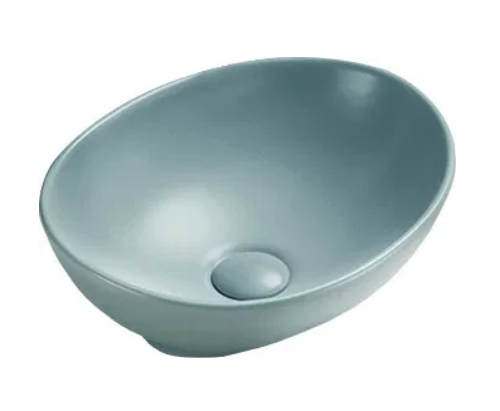 Mexen Elza pultra ültethető mosdó 40x33 cm, matt világoszöld 21014048