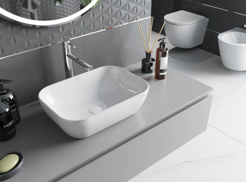 Mexen Rita pultra ültethető mosdó 45x32 cm, fehér 21084500