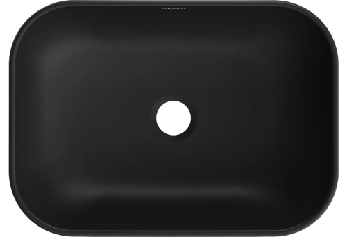 Mexen Rita pultra ültethető mosdó 45x32 cm, matt fekete/arany 21084576