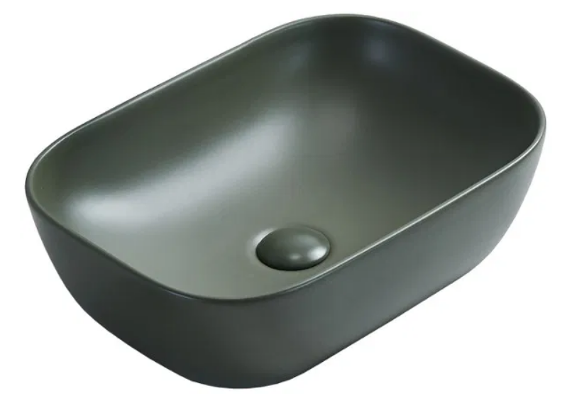 Mexen Rita pultra ültethető mosdó 45x32 cm, matt khaki 21084543