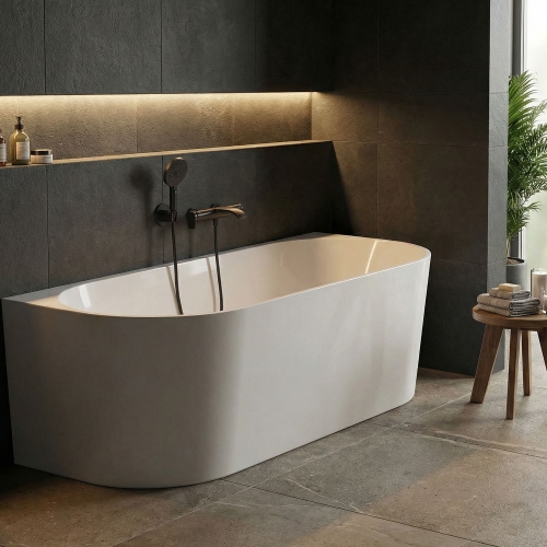 Wellis Calabria Slim 170x75 cm szabadon álló akril kád, fehér WK00221