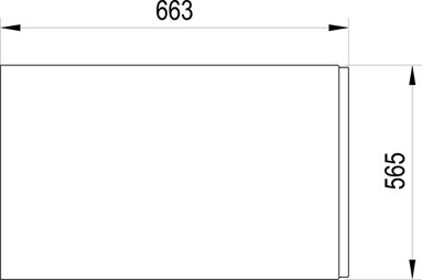 Ravak ARC kád oldallap, fehér CZE4100A01