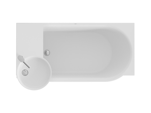 Ravak ARC 83/43 jobbos fali mosdó, fehér XJXP1283000