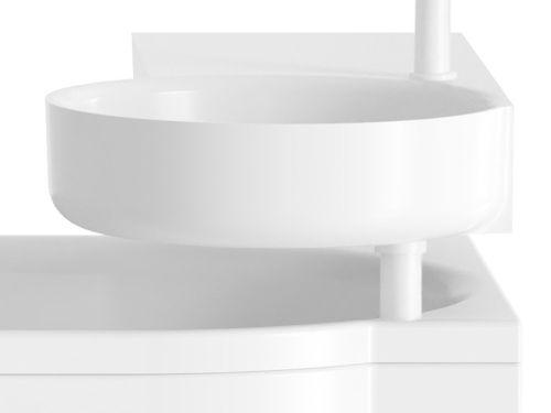 Ravak ARC kombinált mosdószifon, matt fehér D80000E011
