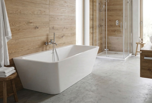 M-Acryl Iris W 150x72 cm szabadon álló akril kád, fehér 12637